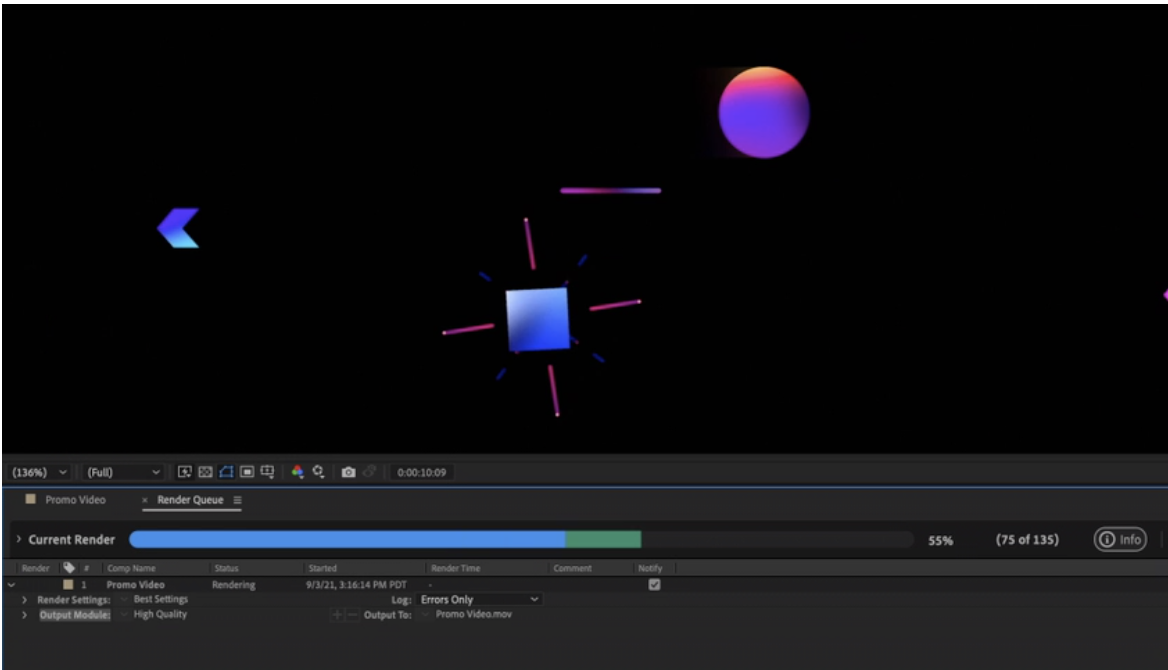 screenshot of Adobe After Effects